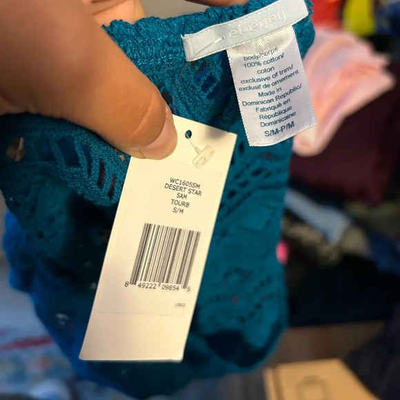 NWT Eberjey Teal Swim Cover Shorts - Picture 2 of 2